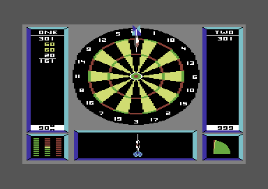 Superstar Indoor Sports (Commodore 64) screenshot: Leaving 121