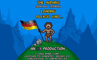The Humans: Insult to Injury (DOS) screenshot: Loading screen.