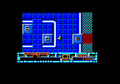 Marauder (Amstrad CPC) screenshot: Some examples of enemies.