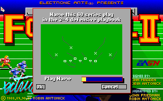 John Madden Football II (1991) - MobyGames