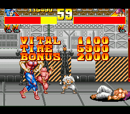 Power Instinct (Genesis) screenshot: Cool! Round completed