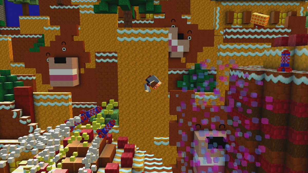 Uncraft 'Em All! (Xbox 360) screenshot: Of course the homing missiles are also present (Trial version)