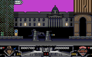 Dalek Attack (DOS) screenshot: Someone is trying to exterminate me