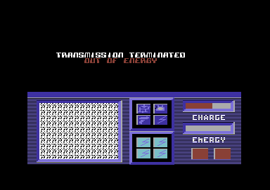 Android Control (Commodore 64) screenshot: Lost all energy