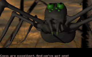Kingdom O' Magic (DOS) screenshot: Giant spider