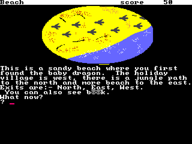 Cave Maze (Amiga) screenshot: Beach