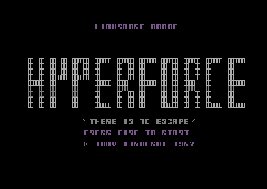 Hyperforce (Commodore 64) screenshot: Title screen