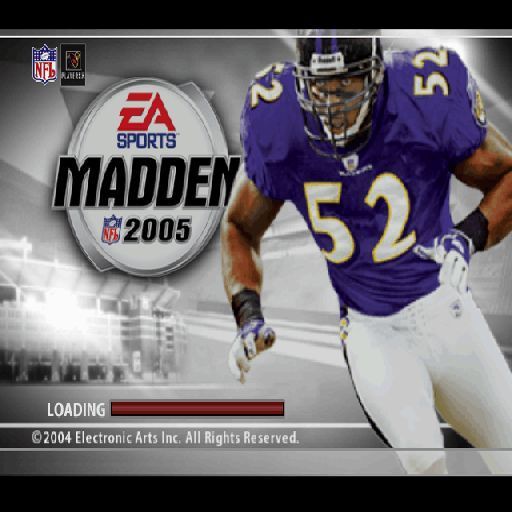 Madden NFL 2005 (PlayStation 2) screenshot: The title screen