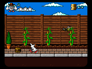 Giddy 3: The Retro Eggsperience (DOS) screenshot: Cheeseburger