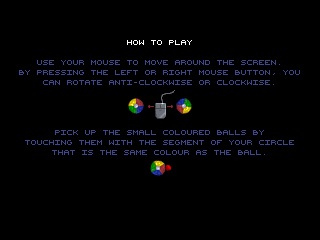 Velcro Mind (DOS) screenshot: Controls