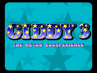 Giddy 3: The Retro Eggsperience (DOS) screenshot: Title screen