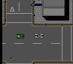 Motor City Patrol (NES) screenshot: Chasing a car.
