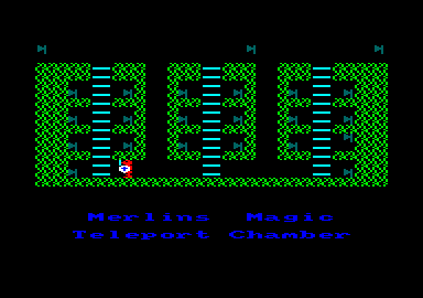 Sir Lancelot (Amstrad CPC) screenshot: Level selection
