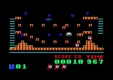 Sir Lancelot (Amstrad CPC) screenshot: This screen includes a rogue knight