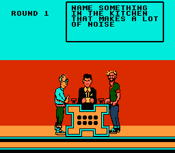 Family Feud (NES) screenshot: Wow, that's a tough one.
