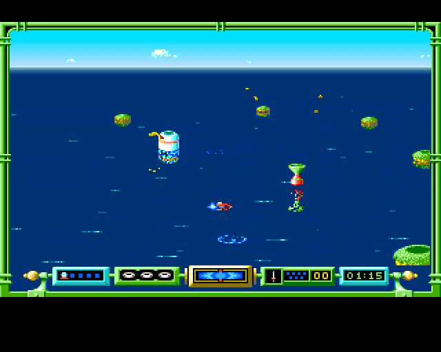 Typhoon Thompson in Search for the Sea Child (Amiga) screenshot: Oops, losing my vehicle.