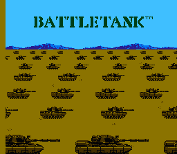 Garry Kitchen's Battletank (NES) screenshot: Title screen