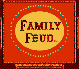 Family Feud (NES) screenshot: Title screen