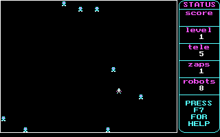 Autobots (DOS) screenshot: Starting Position...