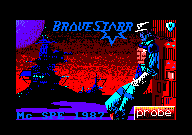 BraveStarr (Amstrad CPC) screenshot: Loading screen