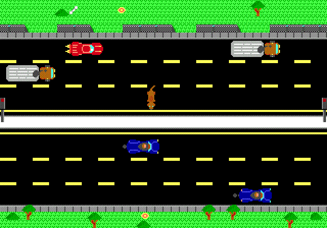 Action 52 (Genesis) screenshot: Frogger... ehm... Freeway I mean