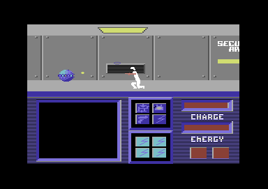 Android Control (Commodore 64) screenshot: Firing at the orb