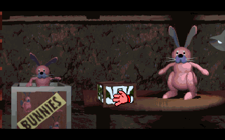 Spud! (DOS) screenshot: ...and equip bunnies and gnomes...