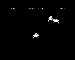 Shadowfax (ZX Spectrum) screenshot: This frame is repeated to illustrate that the border has a purpose on the game.