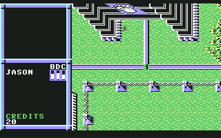 BattleTech: The Crescent Hawk's Inception (Commodore 64) screenshot: Starting location