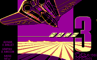 Mach 3 (Amstrad CPC) screenshot: Title Screen