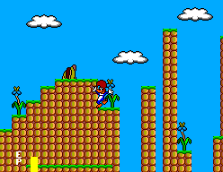 Férias Frustradas do Pica-Pau (SEGA Master System) screenshot: Woody is about to fall!