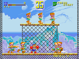 Funky Jet (Arcade) screenshot: First stage