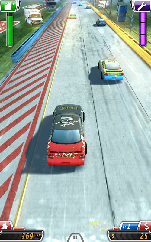 Daytona Rush (Android) screenshot: An early part of the race
