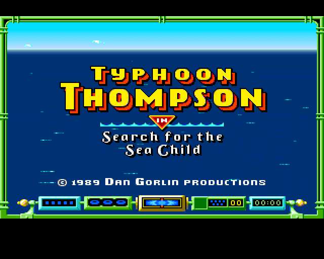 Typhoon Thompson in Search for the Sea Child (Amiga) screenshot: Title screen