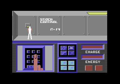 Android Control (Commodore 64) screenshot: Need a keycard to access this area