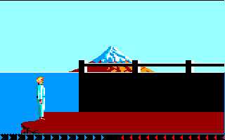 Karateka (Amstrad CPC) screenshot: Starting Position...