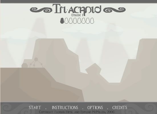 Tri-achnid: Episode 1 (Browser) screenshot: Main game screen