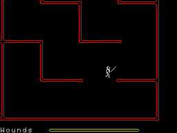 The Warlock of Firetop Mountain (ZX Spectrum) screenshot: Some random corridors