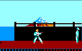 Karateka (Amstrad CPC) screenshot: You are ready to fight...