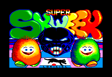 Super Skweek (Amstrad CPC) screenshot: Title Screen