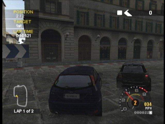 Project Gotham Racing 2 (Xbox) screenshot: A race in progress