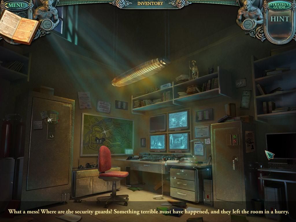 Echoes of the Past: The Citadels of Time (Windows) screenshot: Museum security room