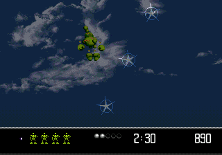 Vectorman 2 (Genesis) screenshot: Collect photons on your way