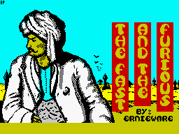Fast 'n' Furious / Thunderceptor (ZX Spectrum) screenshot: Fast 'n' Furious: Loading Screen.