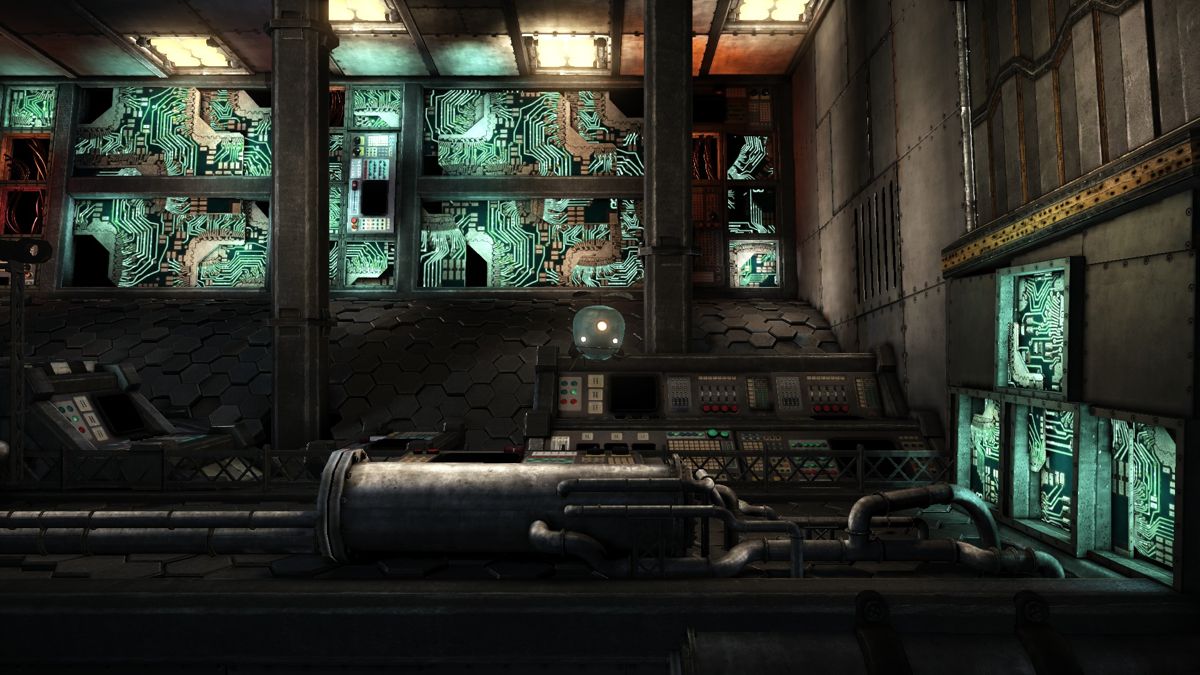Unmechanical (Windows) screenshot: A room with exposed circuitry