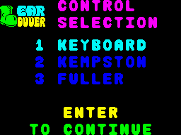 Bear Bovver (ZX Spectrum) screenshot: Keyboard is always better, believe me.