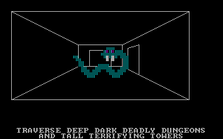 Ultima II: The Revenge of the Enchantress... (DOS) screenshot: Example of a dungeon. (CGA with RGB monitor)