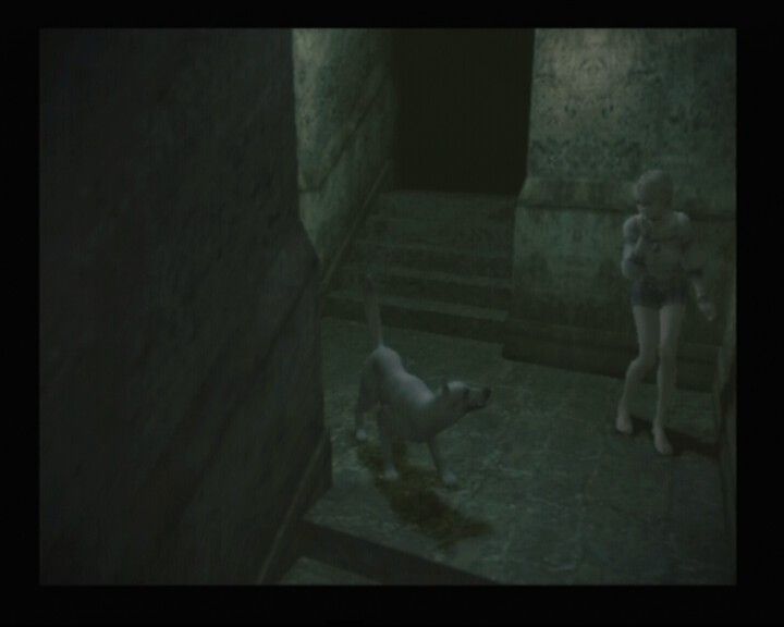 Haunting Ground (PlayStation 2) screenshot: Sometimes being quiet is of utmost importance
