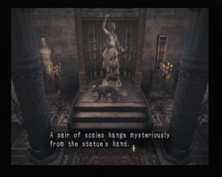 Haunting Ground (PlayStation 2) screenshot: Statue puzzle