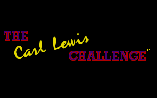 The Carl Lewis Challenge (DOS) screenshot: Title screen